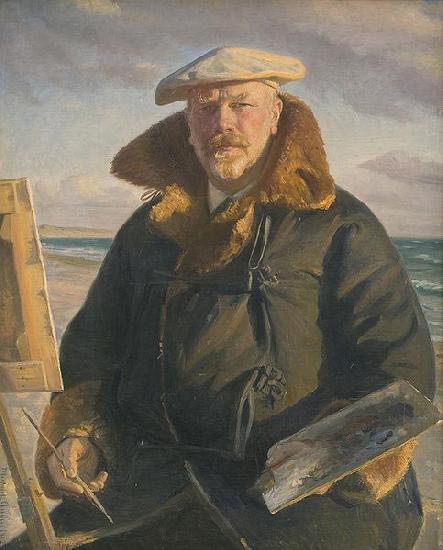 Michael Ancher Self portrait oil painting picture